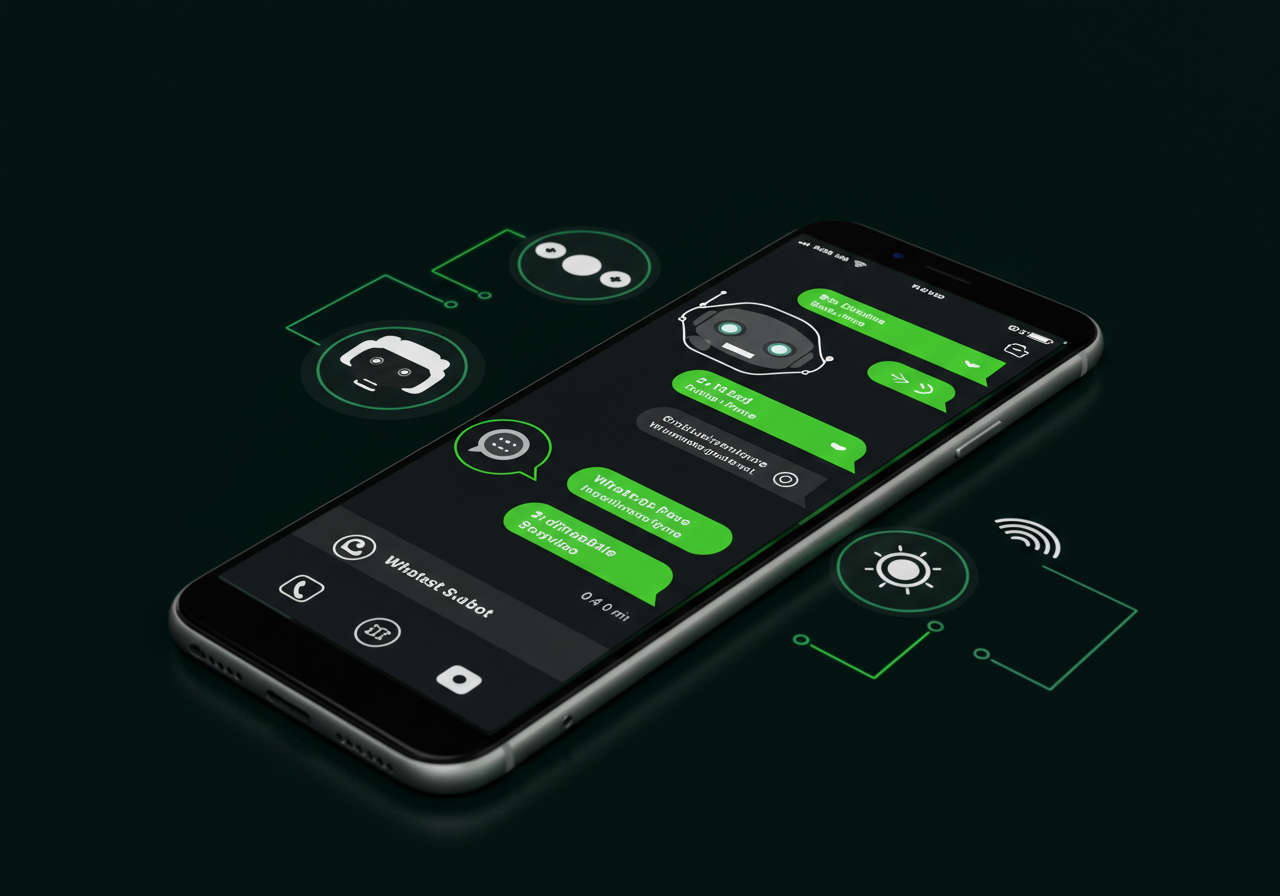 Interface de um chatbot com inteligência artificial para e-commerce.